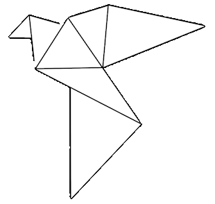 Origami-Vogel